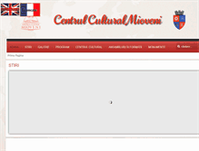 Tablet Screenshot of centrulculturalmioveni.ro
